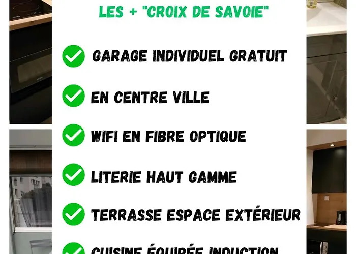 Superbe 2 Etoiles Parking Prive En Centre 公寓 艾克斯莱班